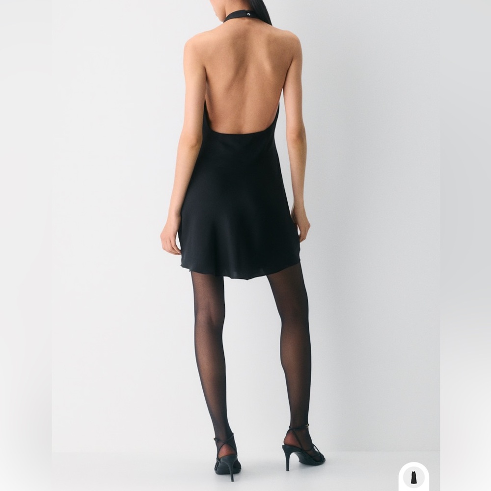 Aritzia Babaton Black Halter Dress - Picture 5 of 9